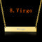 Engraved Constellation Necklace Photo Color Virgo
