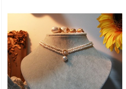 Collar de Perlas Vintage Francés Doble Capa - Gargantilla Artesanal de Perlas Naturales - Image 6