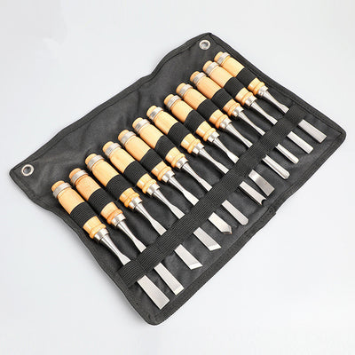 Juego de 12 Cinceles para Tallado en Madera - Herramientas Profesionales de Carpintería - Image 3