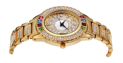 Reloj de Acero Inoxidable para Mujer con Diamantes de Color y Resistencia al Agua - Image 12