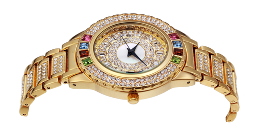 Reloj de Acero Inoxidable para Mujer con Diamantes de Color y Resistencia al Agua - Image 12