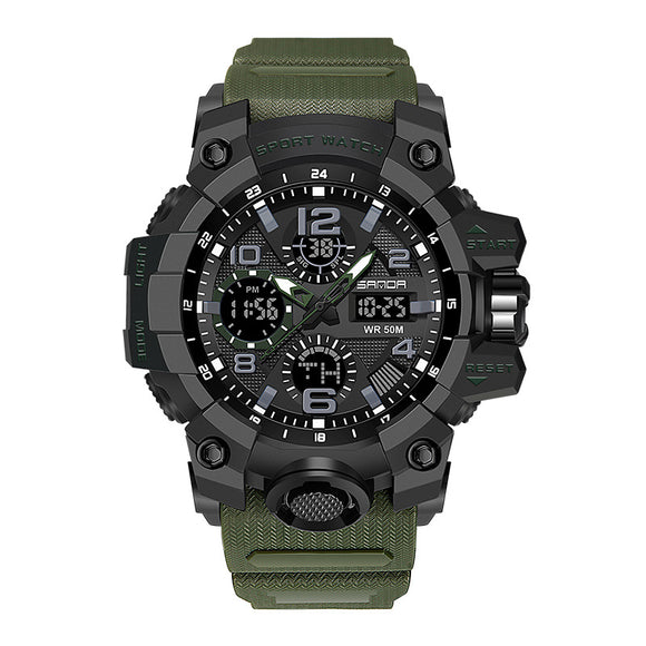 Reloj Deportivo Electrónico Cuarzo para Hombre