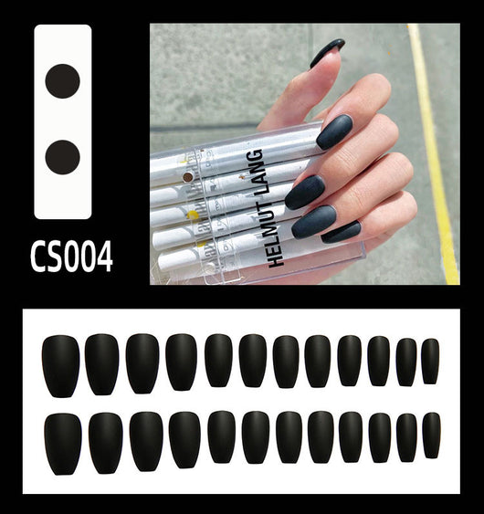 Uñas Postizas Ballet Efecto Esmerilado - Diseño Otoño Invierno Impermeable - Image 3
