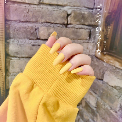 Uñas Postizas Ballet Efecto Esmerilado - Diseño Otoño Invierno Impermeable - Image 4