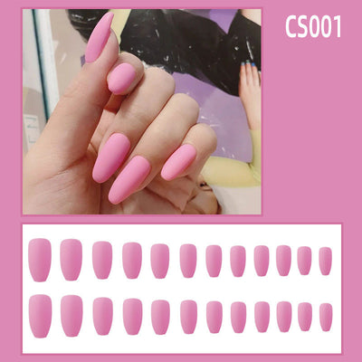 Uñas Postizas Ballet Efecto Esmerilado - Diseño Otoño Invierno Impermeable