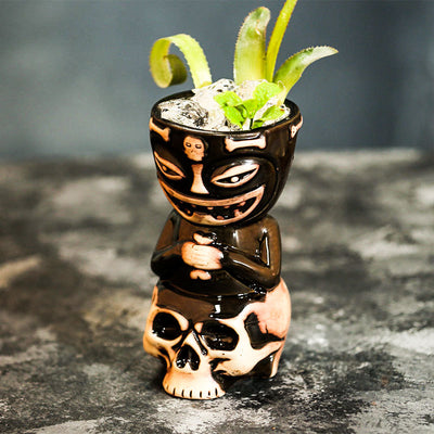 Taza Calavera Pirata Cerámica Estilo Tiki Hawaii para Cócteles - Image 25