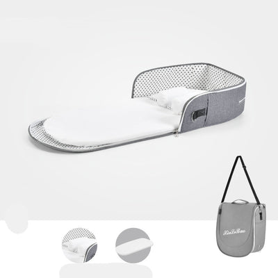 Cuna Portátil Multifuncional con Protección Solar y Red Antimosquitos para Bebés - Image 4