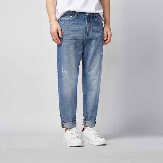 Pantalones Vaqueros Rectos Hombre Cintura Media - Colección Primavera Verano - Image 7