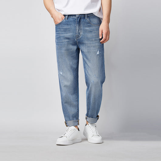 Pantalones Vaqueros Rectos Hombre Cintura Media - Colección Primavera Verano