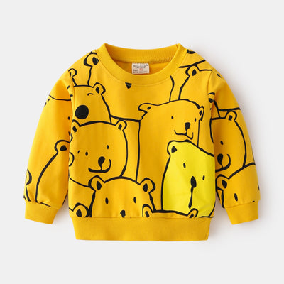 Playera Infantil Osito Contraste de Colores Manga Larga - Image 9