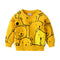 Playera Infantil Osito Contraste de Colores Manga Larga