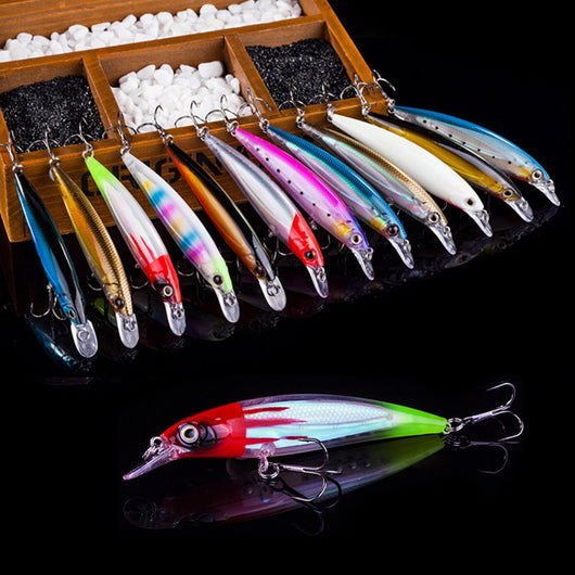 Señuelo Luminoso Sumergible - Minnow Biónico Flotante con Luz LED - Image 38