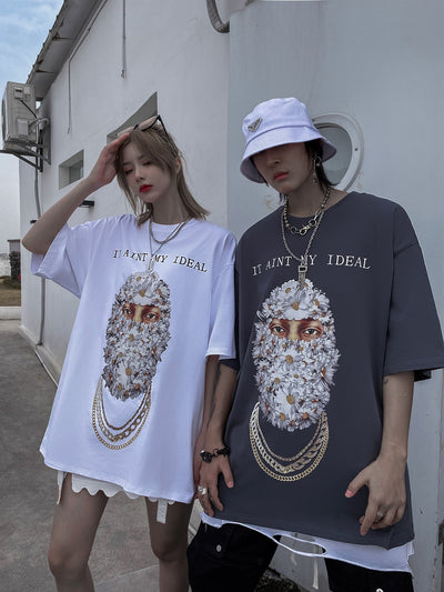 Camiseta Estampada Manga Corta Unisex Holgada - Image 6