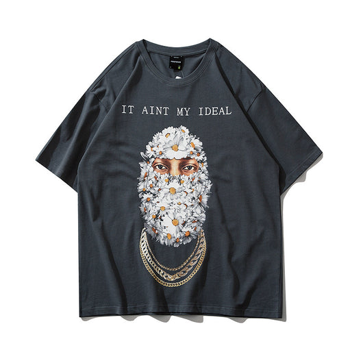 Camiseta Estampada Manga Corta Unisex Holgada - Image 9