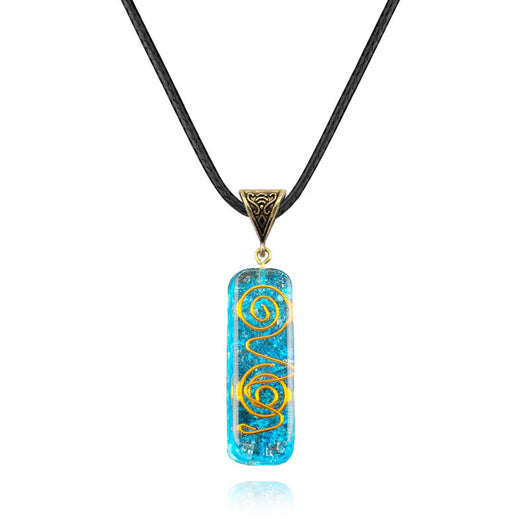 Collar Péndulo Orgone Chakras con Piedra Natural Irregular - Energía Curativa - Image 5
