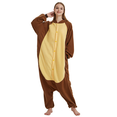 Pijama Enterizo de Felpa Polar Oso Pardo - Disfraz Cómodo para Toda la Familia - Image 10