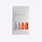 Perlas de Uñas Transparentes con Micro Diamantes - Diseño Ballet Naranja (24 piezas)