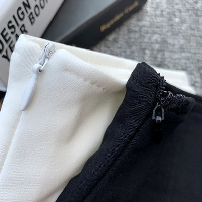 Pantalón Ancho Cintura Alta Negro Estilo Otoño - Corte A-Line Elegante - Image 8