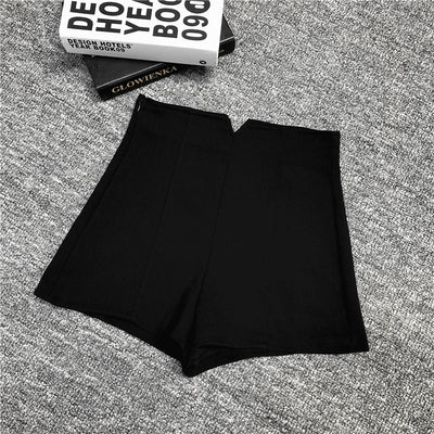 Pantalón Ancho Cintura Alta Negro Estilo Otoño - Corte A-Line Elegante - Image 2