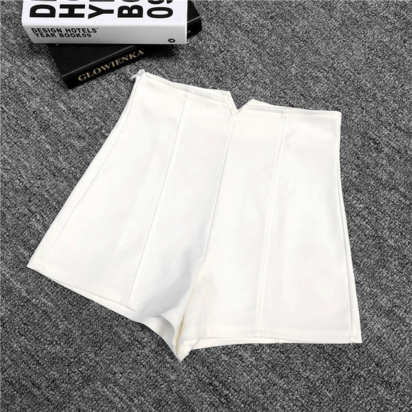 Pantalón Ancho Cintura Alta Negro Estilo Otoño - Corte A-Line Elegante