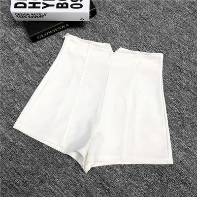 Pantalón Ancho Cintura Alta Negro Estilo Otoño - Corte A-Line Elegante