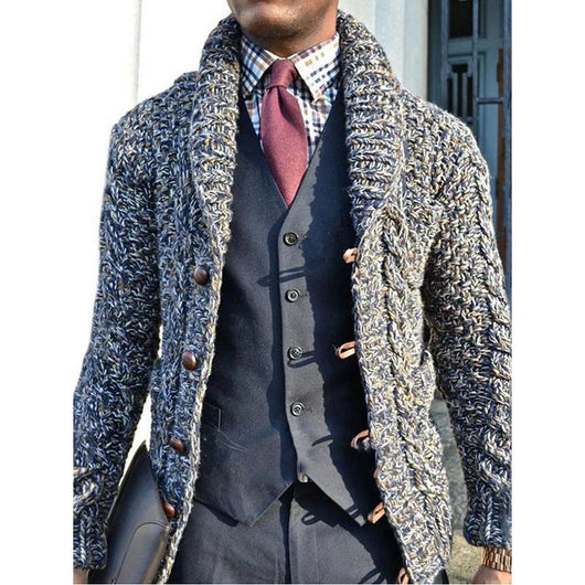 Cardigan Slim Fit de Manga Larga para Hombre - Image 11