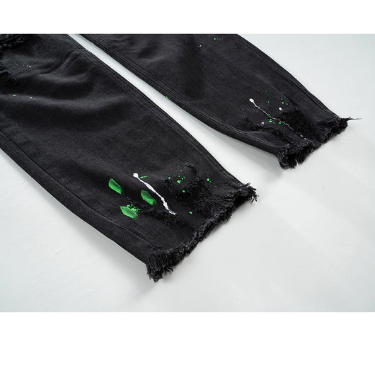 Jeans Slim Fit Rotos Unisex - Diseño Contemporáneo - Image 7