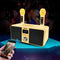 Sistema de Karaoke Portátil con Micrófono Dual y Subwoofer Bluetooth