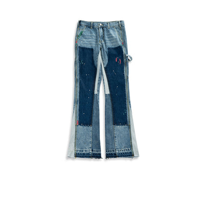 Pantalones Acampanados Oversized Unisex con Efecto Desgastado - Image 7