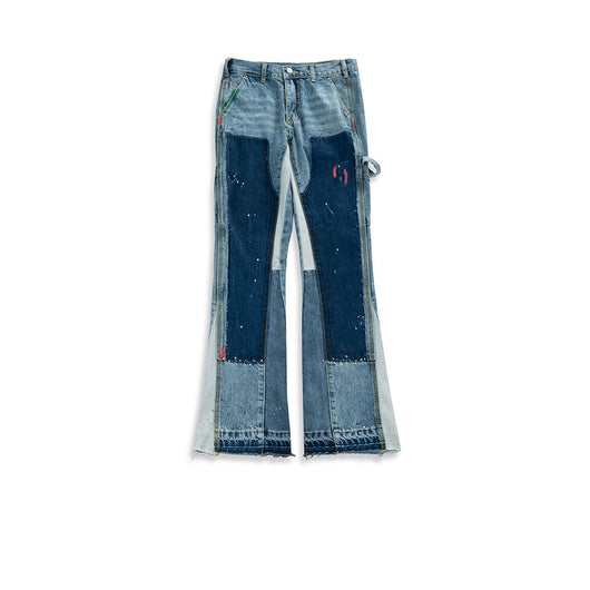 Pantalones Acampanados Oversized Unisex con Efecto Desgastado - Image 4