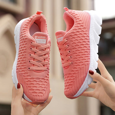 Zapatillas Deportivas Tejidas Ligeras para Mujer - Comodidad y Estilo para Viajes y Actividades Diarias - Image 4