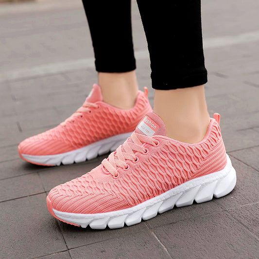 Zapatillas Deportivas Tejidas Ligeras para Mujer - Comodidad y Estilo para Viajes y Actividades Diarias - Image 2