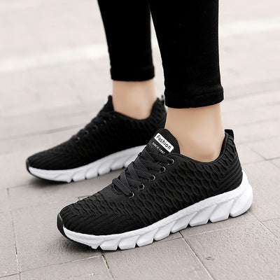 Zapatillas Deportivas Tejidas Ligeras para Mujer - Comodidad y Estilo para Viajes y Actividades Diarias - Image 3