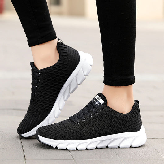 Zapatillas Deportivas Tejidas Ligeras para Mujer - Comodidad y Estilo para Viajes y Actividades Diarias - Image 5