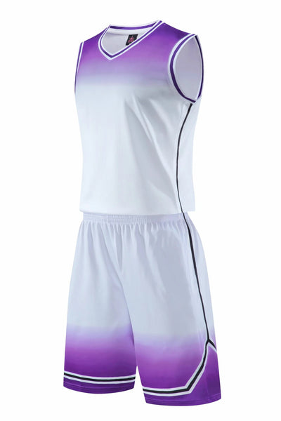 Uniforme de Baloncesto Degradado Absorbente de Sudor para Niños y Adultos - Image 18