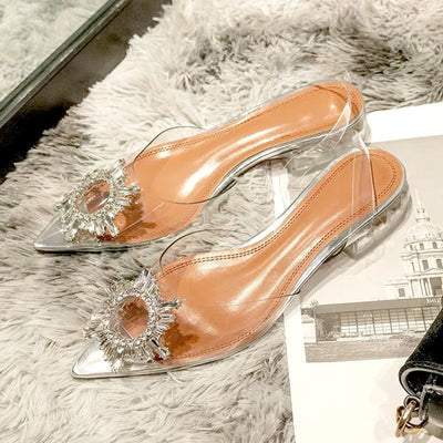 Zapatos de Tacón Alto Transparentes con Cristal para Invierno - Image 7