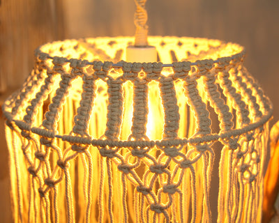 Lámpara Colgante Tejida Bohemia Nórdica para Decoración del Hogar - Image 9