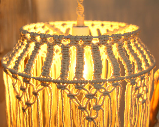 Lámpara Colgante Tejida Bohemia Nórdica para Decoración del Hogar - Image 9