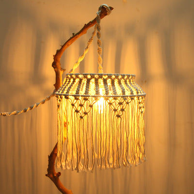 Lámpara Colgante Tejida Bohemia Nórdica para Decoración del Hogar - Image 3