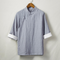 Camisa de Lino Étnica Manga 3/4 para Hombre