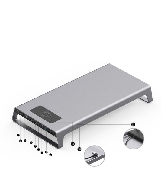 Estación de Acoplamiento USB-C 11 en 1 con HDMI, VGA, 4K y Ethernet
