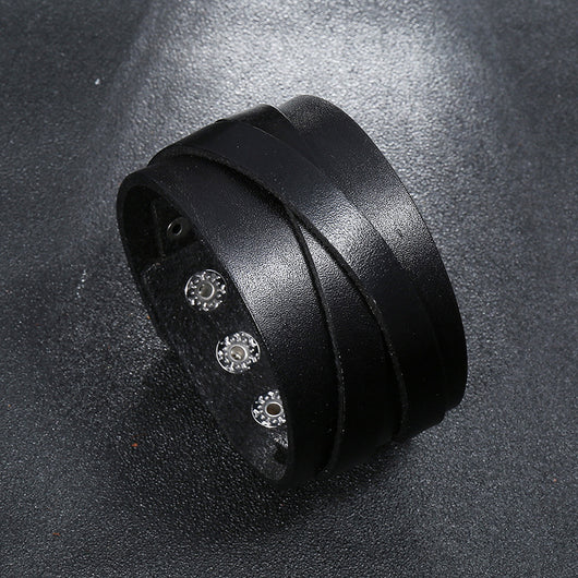 Pulsera de Cuero Unisex - Estilo Versátil para Todos - Image 9