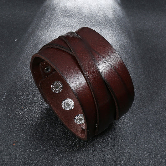 Pulsera de Cuero Unisex - Estilo Versátil para Todos - Image 6