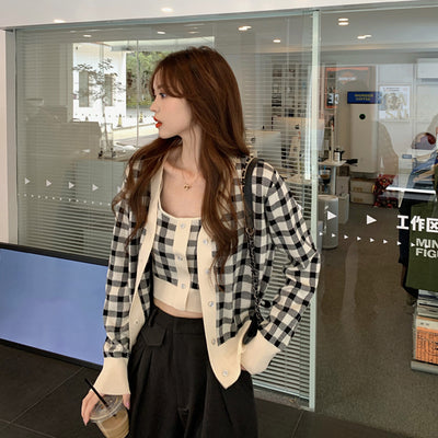 Cardigan Suéter Coreano Elegante de Manga Larga para Mujer - Image 10