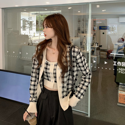Cardigan Suéter Coreano Elegante de Manga Larga para Mujer - Image 10