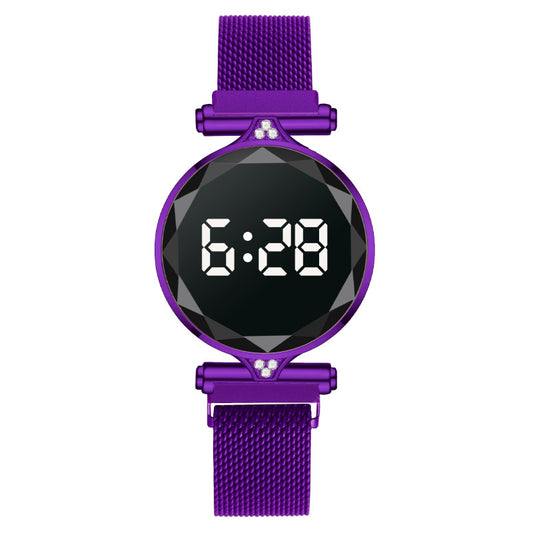 Reloj Electrónico Magnético con Luz LED Blanca