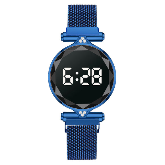 Reloj Electrónico Magnético con Luz LED Blanca