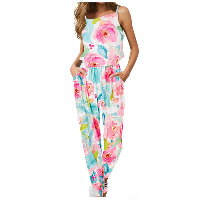 Jumpsuit Retro con Tirantes Estampados - Image 14