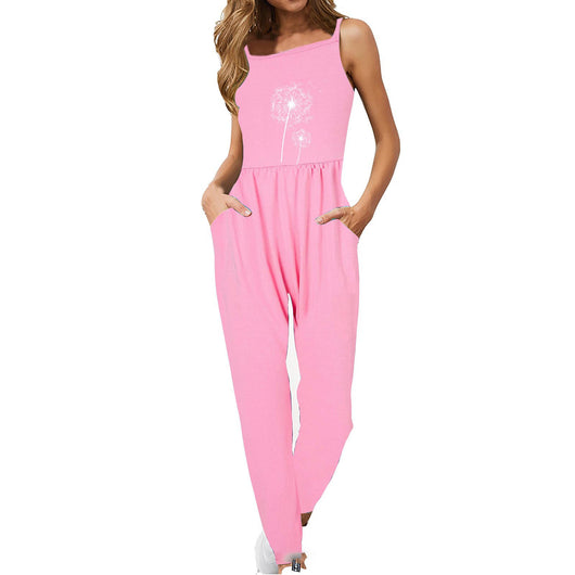 Jumpsuit Retro con Tirantes Estampados - Image 8