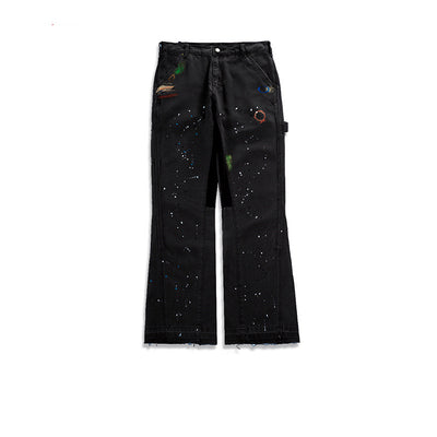 Pantalones Acampanados con Detalle de Bigotes de Gato - Unisex - Image 2